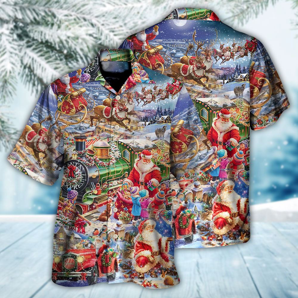 Hawaiian Christmas shirt, Christmas Joy Love Peace Family Laughter Hawaiian Shirt, Christmas Gift, Hawaiian Aloha Shirt