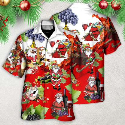 Hawaiian Christmas shirt, Christmas Santa Get Drunk At Christmas Party Hawaiian Shirt, Christmas Gift, Hawaiian Aloha Shirt