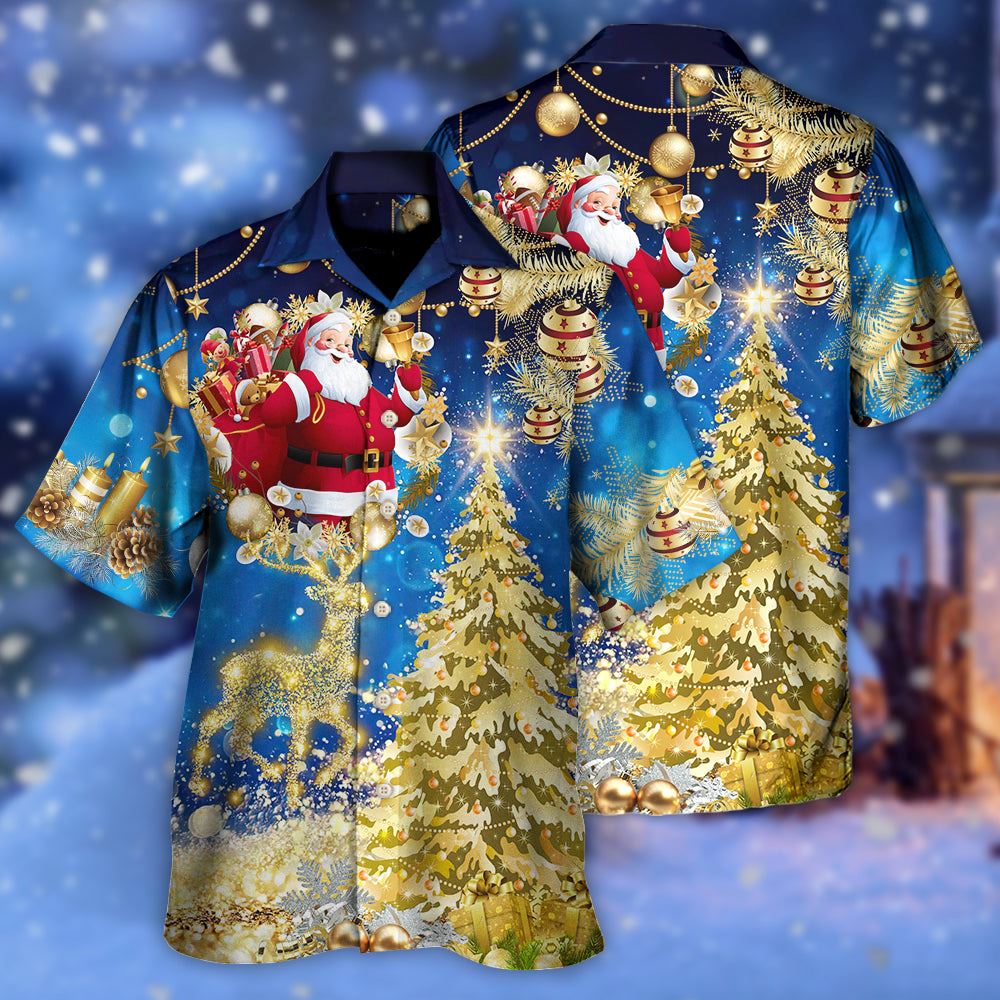 Hawaiian Christmas shirt, Christmas Tree Blue Style Hawaiian Shirt, Christmas Gift, Hawaiian Aloha Shirt