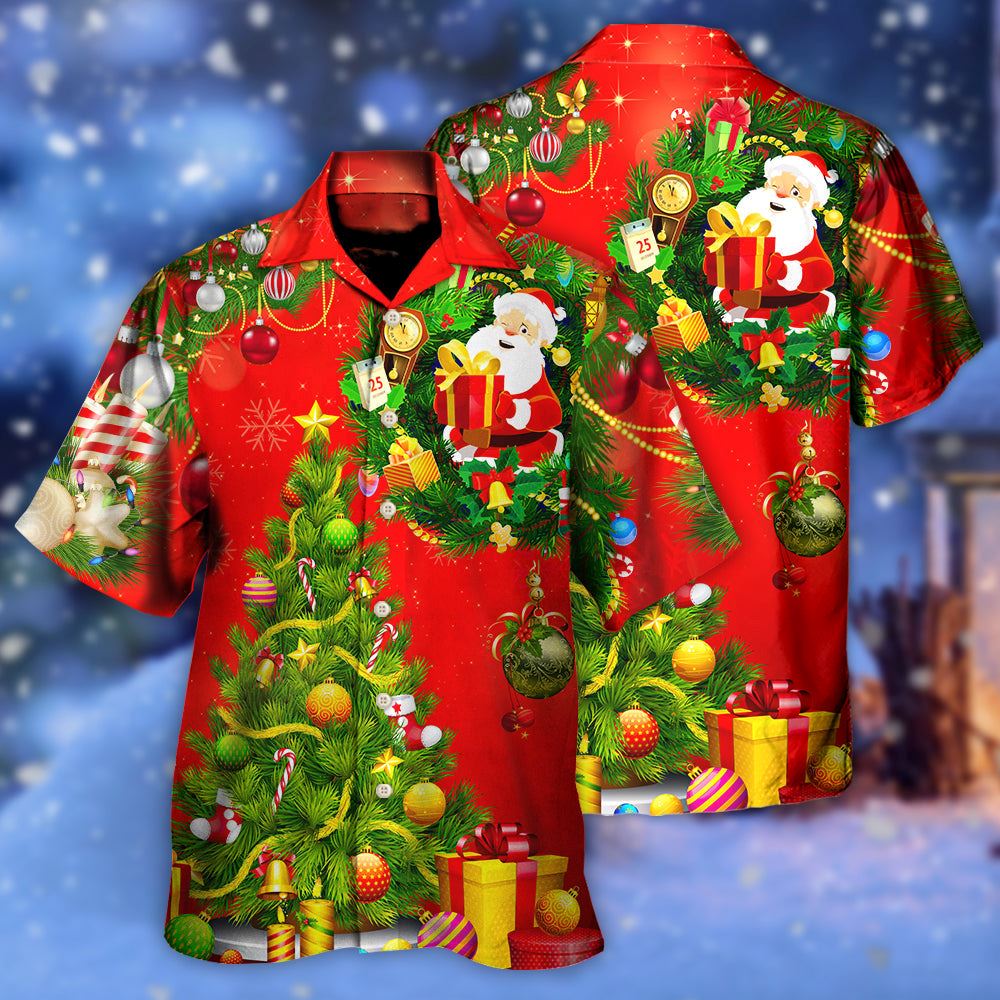 Hawaiian Christmas shirt, Christmas Tree Red Style Hawaiian Shirt, Christmas Gift, Hawaiian Aloha Shirt
