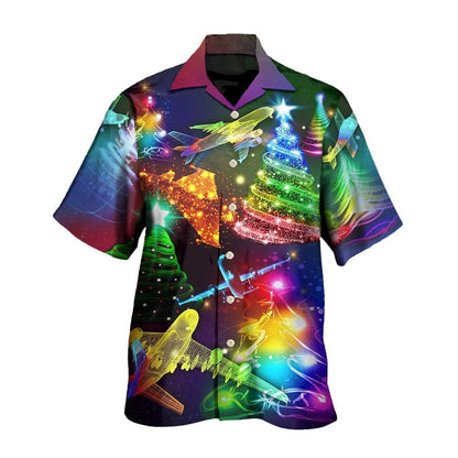 Hawaiian Christmas shirt, Combat Aircraft Christmas Merry Everything Happy Always Hawaiian Shirt, Christmas Gift, Hawaiian Aloha Shirt