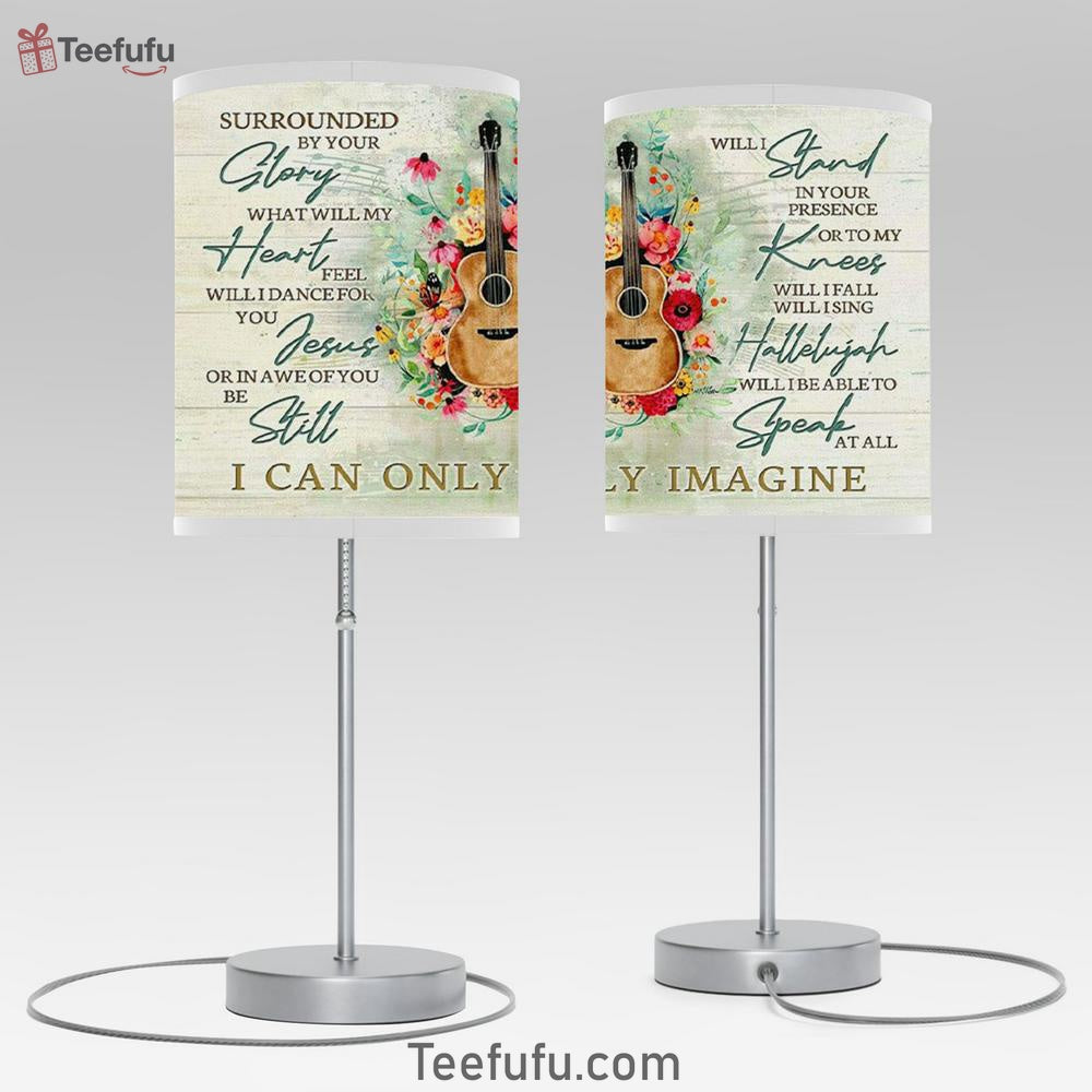 I Can Only Imagine Song Lyrics Table Lamp Bedroom Decor Christian Room Decor - Christian Room Decor