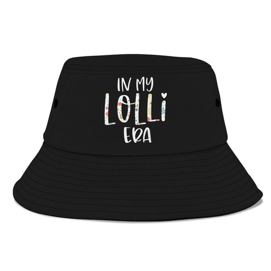 In My Lolli Era Flower Letter Floral Cute Gifts For Lolli Bucket Hat, Mother's Day Bucket Hat, Sun Protection Hat For Women And Men