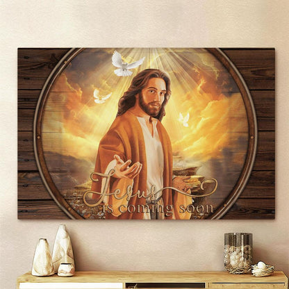 Jesus Is Coming Soon Light From Heaven Large Canvas - Christian Canvas Prints - Religious Canvas Art