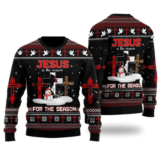 Jesus The Reasonfor The Season Ugly Christmas Sweater For Men & Women, Christian Sweater, God Gift, Gift For Christian, Jesus Winter Fashion