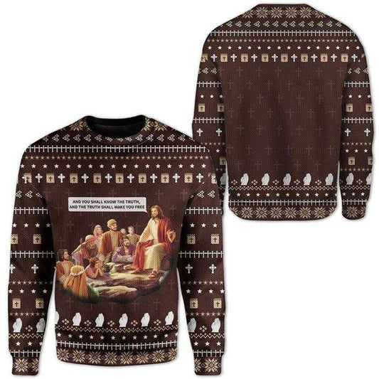 Jesus Ugly Christmas Sweater For Men & Women Adult, Christian Sweater, God Gift, Gift For Christian, Jesus Winter Fashion