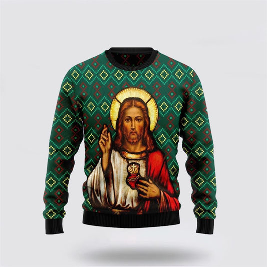 Jesus Ugly Christmas Sweater Unisex Womens & Mens, Christian Sweater, God Gift, Gift For Christian, Jesus Winter Fashion