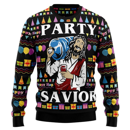 Jesus's Party Ugly Christmas Sweater, Christian Sweater, God Gift, Gift For Christian, Jesus Winter Fashion