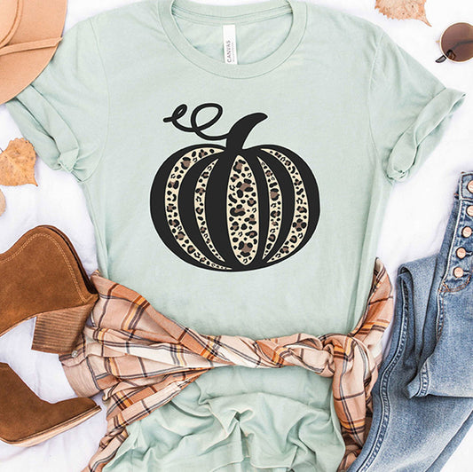 Leopard Pumpkin - Heather Du Funny Tshirt - Gifts For Your Best Friends