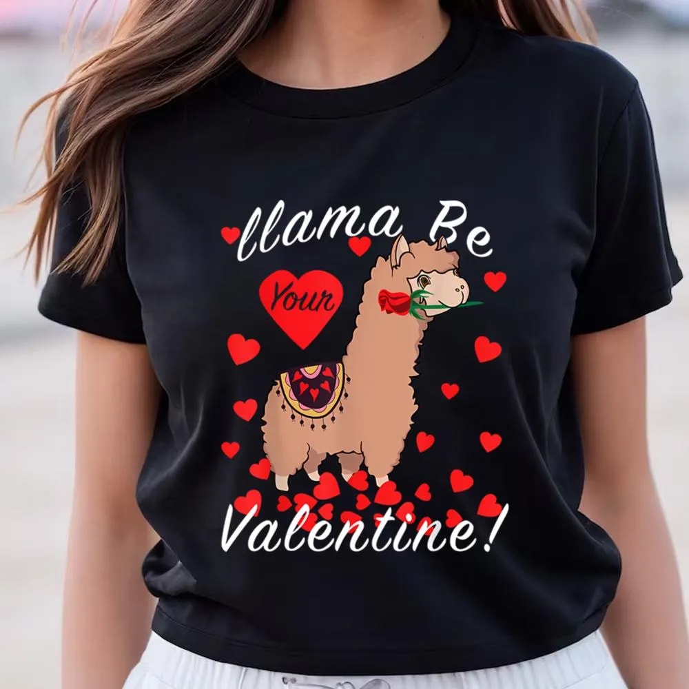 Llama Be Your Valentine Cute Llama Valentines Day Shirt T Shirt, Valentine Day Shirt, Valentines Day Gift, Couple Shirt