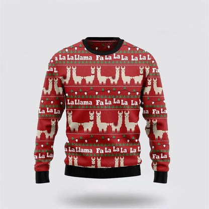 Llama Lalala Ugly Christmas Sweater For Men And Women, Farm Ugly Sweater, Christmas Fashion Winter