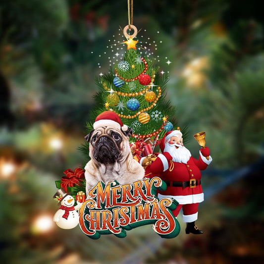 Pug 7 Christmas Tree&Dog Hanging Ornament, Christmas Tree Decoration, Car Ornament Accessories, Christmas Ornaments 2023
