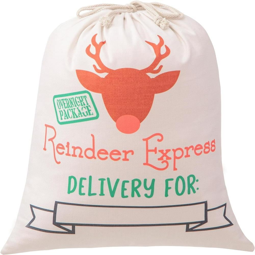 Reindeer Express Print Christmas Sack, Christmas Bag Gift, Christmas Tree Decoration Ideas, Christmas Gift 2023
