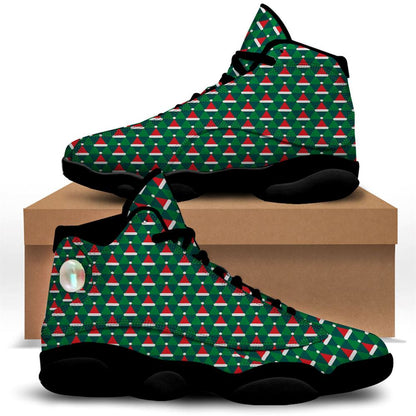 Santa Hats Christmas Print Pattern Jd13 Shoes For Men & Women, Christmas Basketball Shoes, Gift Christmas Shoes, Winter Fashion Shoes