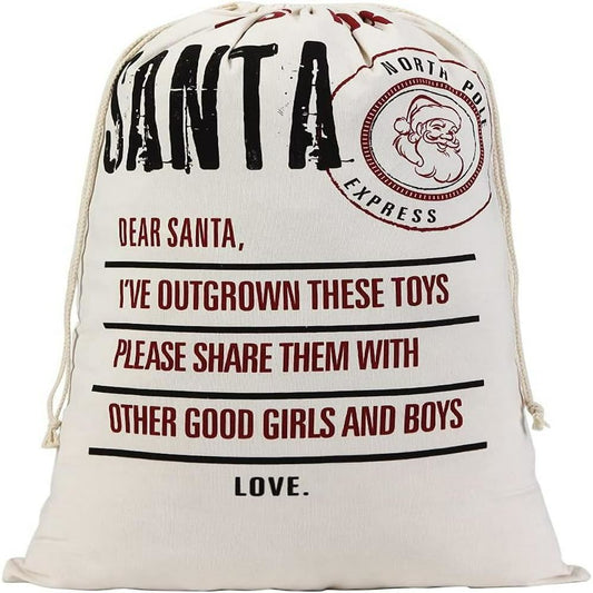 Santa North Pole Christmas Sack, Christmas Bag Gift, Christmas Tree Decoration Ideas, Christmas Gift 2023
