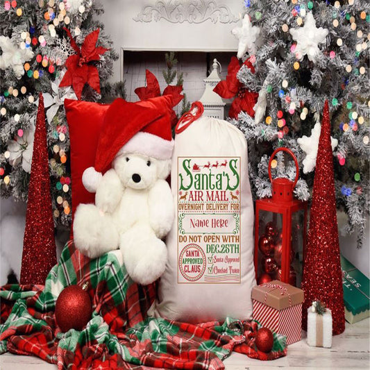 Santa's Air Mail Christmas Sack, Christmas Bag Gift, Christmas Tree Decoration Ideas, Christmas Gift 2023