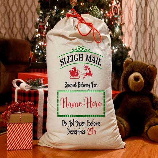 Sleigh Mail Christmas Sack, Christmas Bag Gift, Christmas Tree Decoration Ideas, Christmas Gift 2023