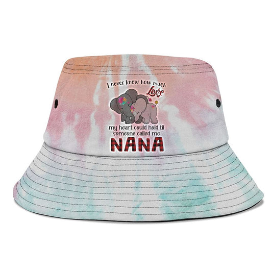 Someone Called Me Nana Elephants Cute Mothers Day Bucket Hat, Mother's Day Bucket Hat, Mother's Day Gift, Sun Protection Hat For Women