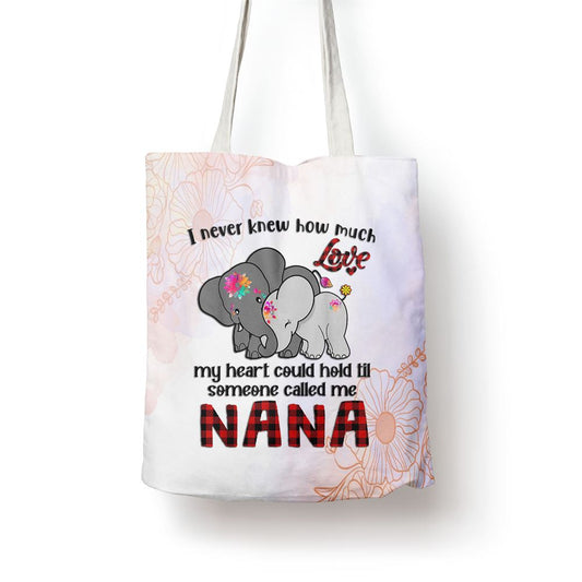 Someone Called Me Nana Elephants Cute Mothers Day Tote Bag, Mother's Day Tote Bag, Mother's Day Gift, Shopping Bag For Women
