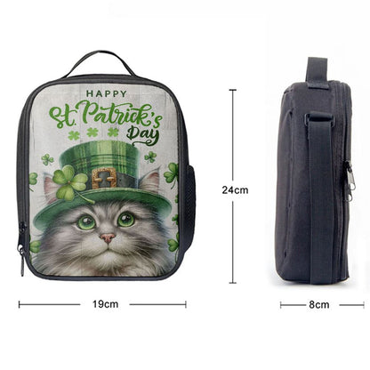 St Patrick's Day Cat Lunch Bag, St Patrick's Day Lunch Box, St Patrick's Day Gift