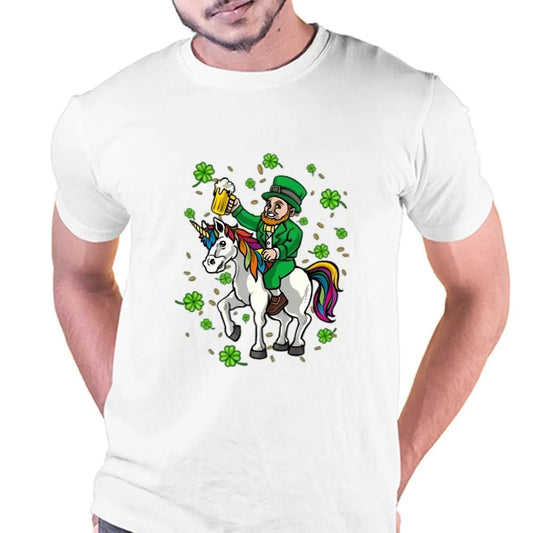 St Patricks Day Shirt, Leprechaun Unicorn Irish T-shirt, St Patrick's Day T shirt, St Paddys Day T Shirt, Shamrock Tee