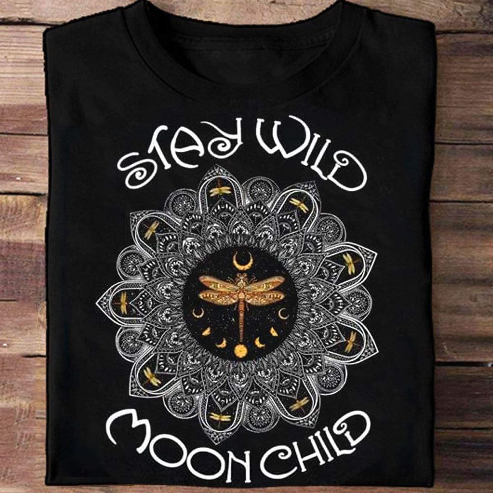 Stay Wild Moon Child T Shirt, Hippie Clothes For Women, Best Gift For Hippies, Costume Hippie