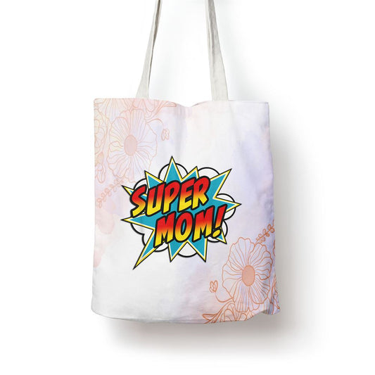 Super Mom Comic Book Superhero Mothers Day Tote Bag, Mother's Day Tote Bag, Mother's Day Gift, Shopping Bag For Women