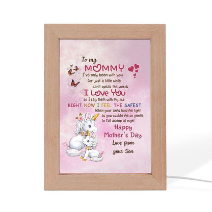 To My Mommy Happy Mother'S Day Frame Lamp, Mother's Day Frame Lamp, Led Lamp For Mom, Mother's Day Gift