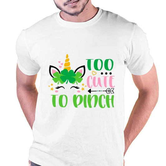 Too Cute To Pinch St Patricks Day Unicorn T-shirt, St Patrick's Day T shirt, St Paddys Day T Shirt, Shamrock Tee