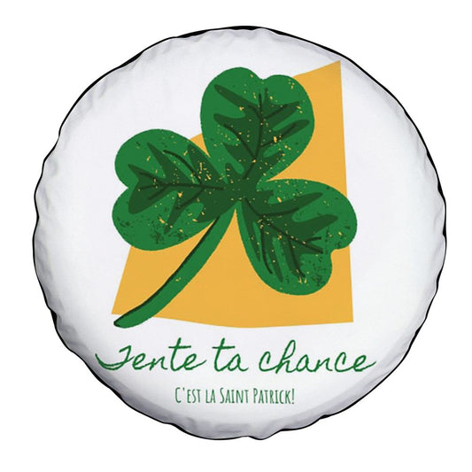 Try Your Luck It's Saint Patrick's Day Car Tire Cover, St Patrick's Day Car Tire Cover, Shamrock Spare Tire Cover Wrangler