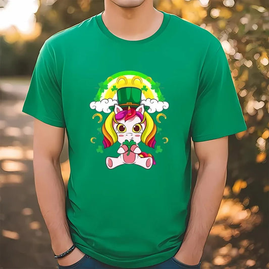 Unicorn Leprechaun St Patricks Day Irish T-Shirt, St Patrick's Day T shirt, St Paddys Day T Shirt, Shamrock Tee