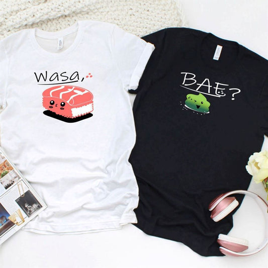 Wasa Bae - Hilarious Matching Set For Couples, Couple T Shirts, Valentine T-Shirt, Valentine Day Gift