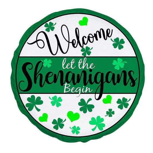 Welcome St Patrick's Day Car Tire Cover, St Patrick's Day Car Tire Cover, Shamrock Spare Tire Cover Wrangler