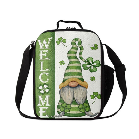 Welcome St Patrick's Day Gnomes Saint Gnomes Lunch Bags, St Patrick's Day Lunch Box, St Patrick's Day Gift