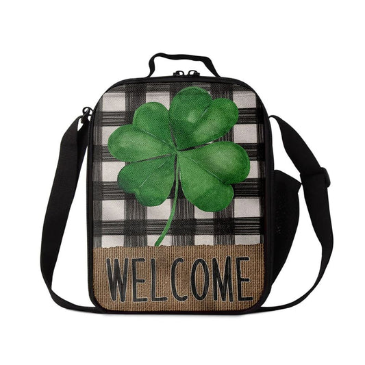 Welcome St Patrick's Day Shamrock Clover 1 Lunch Bag, St Patrick's Day Lunch Box, St Patrick's Day Gift