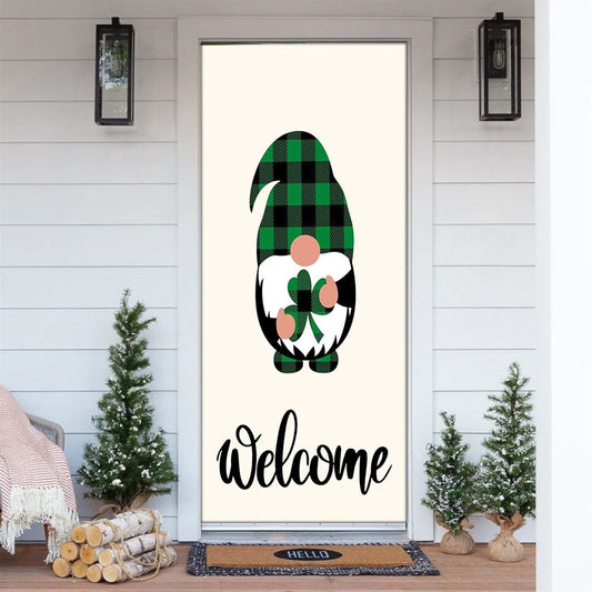 Welcome St Patricks Day Gnomes Door Cover, St Patrick's Day Door Cover, St Patrick's Day Door Decor, Irish Decor