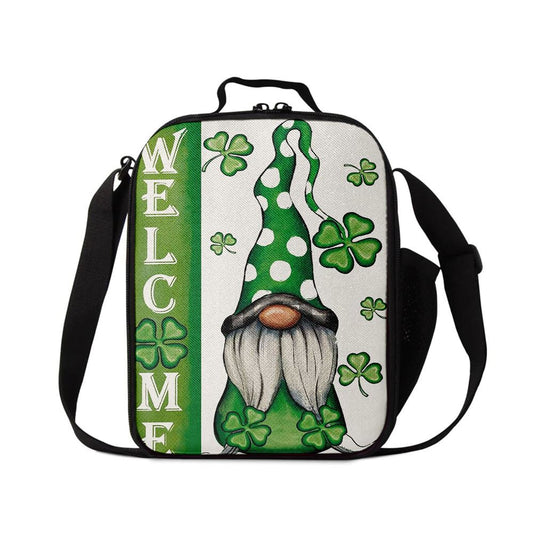 Welcome St Patricks Day Gnomes St Gnomes Lunch Bag, St Patrick's Day Lunch Box, St Patrick's Day Gift