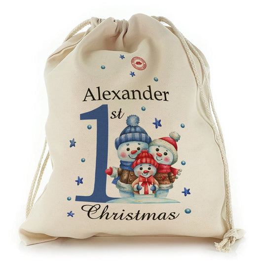 Winter Text and Baby Boy Blue First Christmas Christmas Sack, Christmas Bag Gift, Christmas Tree Decoration Ideas, Christmas Gift 2023