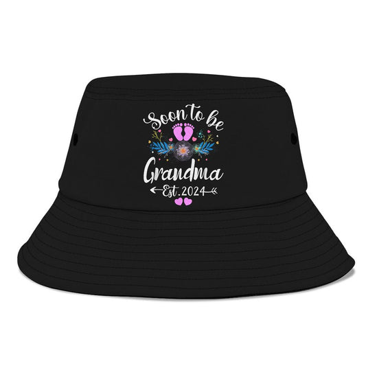 Womens Soon To Be Grandma 2024 Mothers Day Bucket Hat, Mother's Day Bucket Hat, Sun Protection Hat For Women And Men