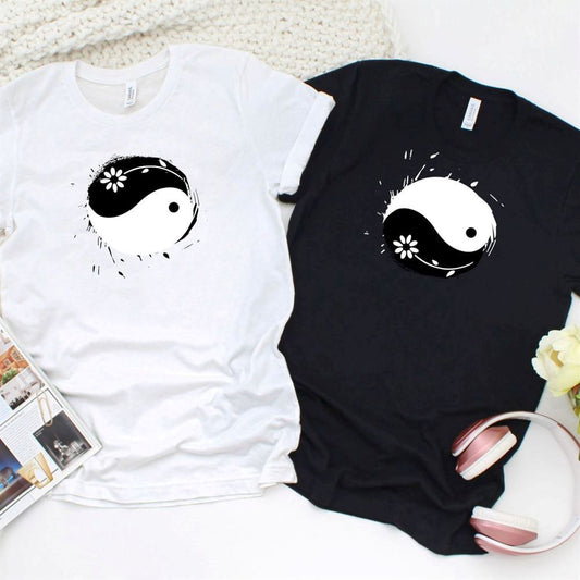 Yin Yang Anniversary Gift, Couple's Matching Set For Couples, Couple T Shirts, Valentine T-Shirt, Valentine Day Gift