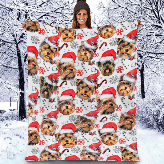Yorkshire Terrier - Christmas Decor Blanket - Gift For Pet Lovers