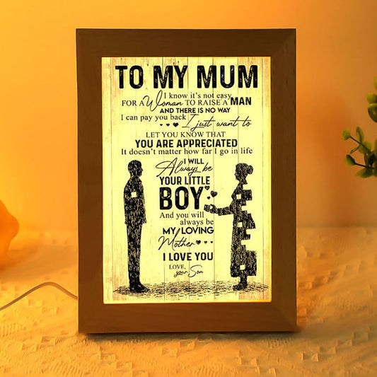 You Are Appreciated Frame Lamp Prints, Mother's Day Frame Lamp, Led Lamp For Mom, Mother's Day Gift