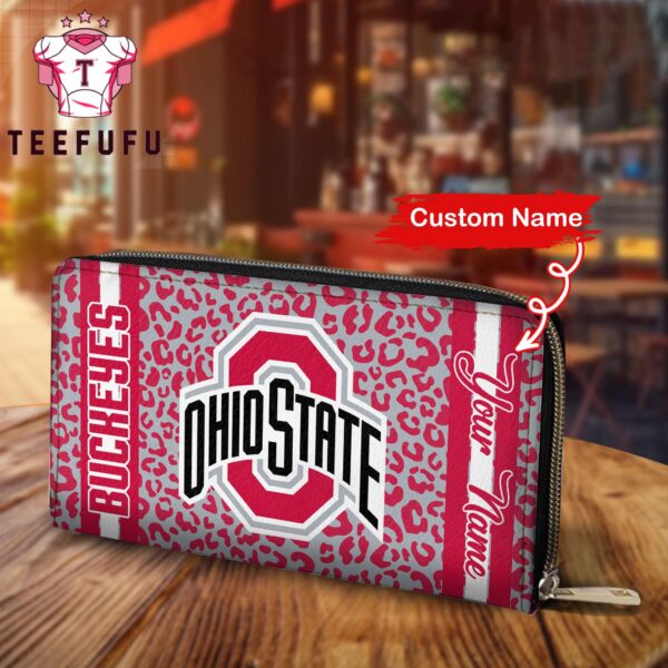 NCAA Ohio State Buckeyes Leopard Women's Wallet